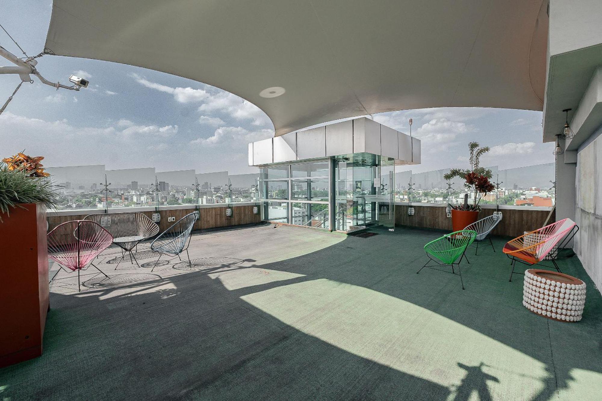 The Flamingo Rooftop Suite Unique Design In A Centric Location 멕시코 시 외부 사진